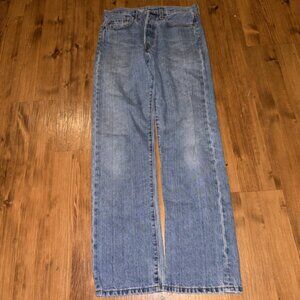 Vintage Jeans Men Blue Denim Straight Leg Button Fly 90s US